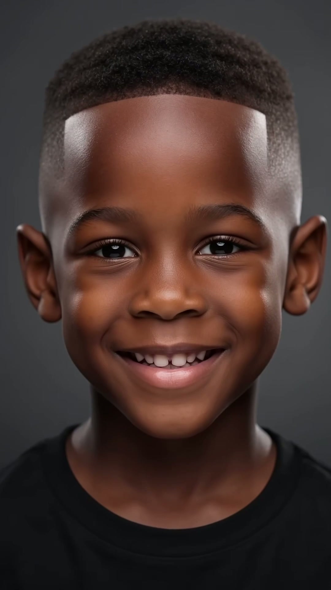 Children's fresh haircut